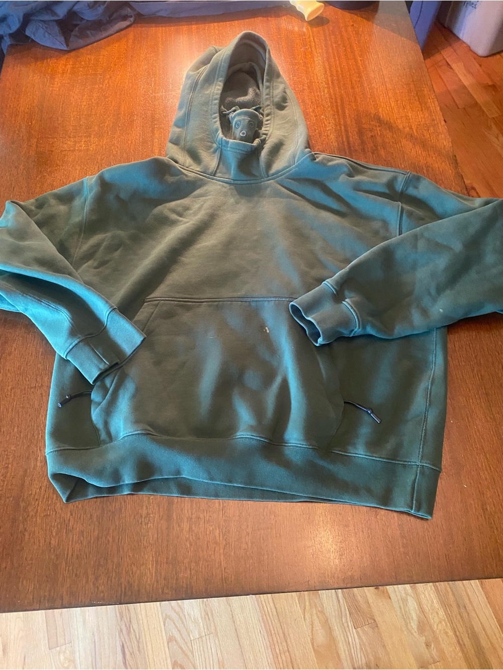 Nike Tech Pack Therma-FIT Men’s Large Green Fleece Pullover Hoodie Pockets Logo